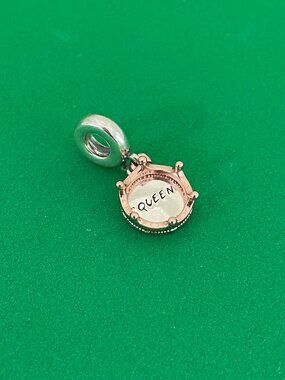 Pandora Queen & Regal Crown Dangle Charm Rose Gold-Plated Sterling silver Charm